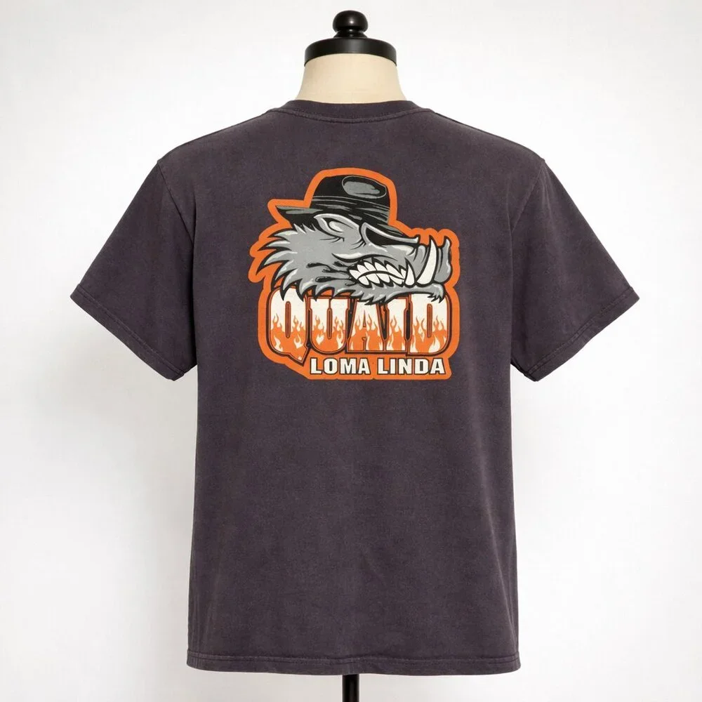 Quaid Loma Linda Wolf Graphic Tee Size XL - Picture 2 of 6